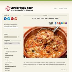 super easy beef and cabbage soup