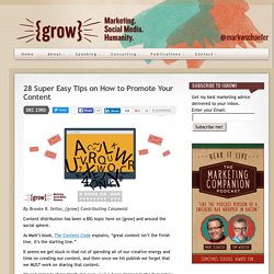 28 Super Easy Tips on How to Promote Your Content