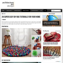 26 Super Easy DIY Rug Tutorials For Your Home