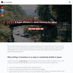 A super efficient 2-week itinerary for Japan