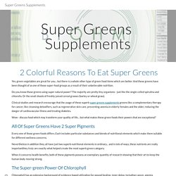Super Greens Supplements