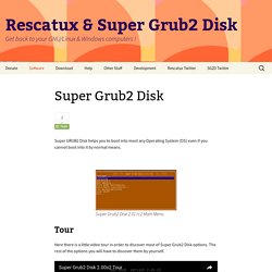 Super Grub2 Disk - Super Grub Disk