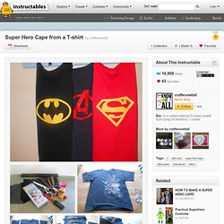 Super Hero Cape from a T-shirt