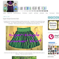 Super Simple Summer Skirt