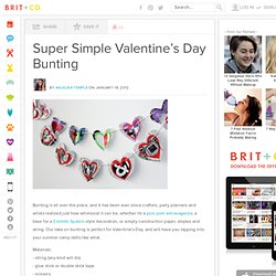 Super Simple Valentine’s Day Bunting