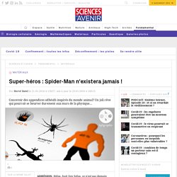 Impossible adhésion de spiderman