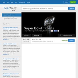 Super Bowl Tickets 2014 - Cheap Tickets for Super Bowl XLVIII