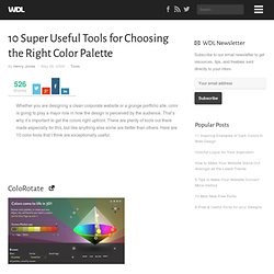 10 Super Useful Tools for Choosing the Right Color Palette