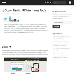 13 Super Useful UI Wireframe Tools