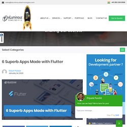 6 Superb Apps Made with Flutter