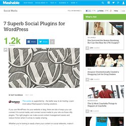 7 Superb Social Plugins for WordPress