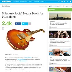 5 Superb Social Media Tools for Musicians