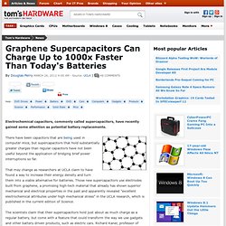 Graphene Supercapacitors Can Charge Up to 1000x Faster Than Today's Batteries