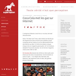 Coca-Cola met les gaz sur Internet