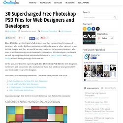 30 Supercharged Free Photoshop PSD Files for Web Designers and Developers