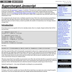 Supercharged Javascript