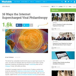 16 Ways the Internet Supercharged Viral Philanthropy [INFOGRAPHIC]
