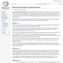 Room-temperature superconductor