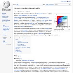 Supercritical carbon dioxide