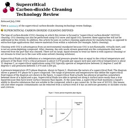 Supercritical Carbon-dioxide Cleaning Technology Review