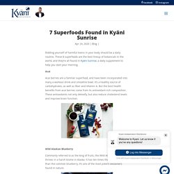 7 Superfoods Found in Kyäni Sunrise - Kyani Webstore