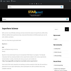 Superhero Science – STAR_Net