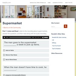 Supermarket — DailyESL.com