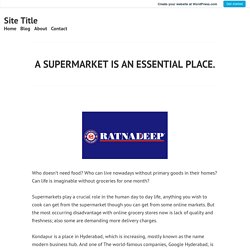 A SUPERMARKET IS AN ESSENTIAL PLACE. – Site Title