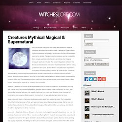 Creatures Mythical Magical & Supernatural