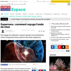 Supernova : comment voyage l’onde de choc