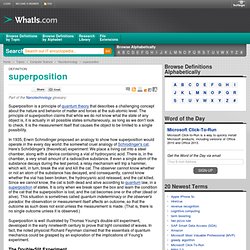 What is superposition? - Definition from WhatIs.com