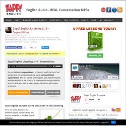 Superstitions – Zapp! English Listening 3.16 – Audio/Mp3 podcast