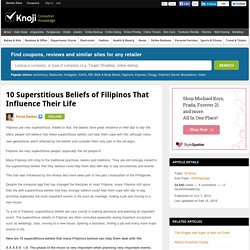 10 Superstitious Beliefs of Filipinos That Influence Their Life