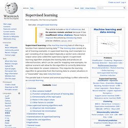 Supervised learning