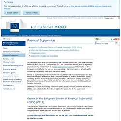GENERAL Financial Supervision of the EU