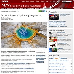 Supervolcano eruption mystery solved