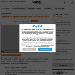 Heures supplémentaires défiscalisées