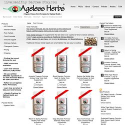 Chinese Tonic Herbal Supplemental Formulas for Wellness