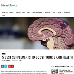 5 Best Supplements to Boost Your Brain Health