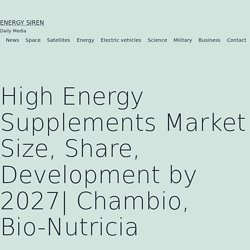 High Energy Supplements Market Size, Share, Development by 2027