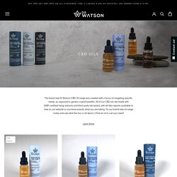 Buy CBD Supplements Online: CBD Hemp Oils, B12 Capsules, Manuka Honey – Dr Watson CBD