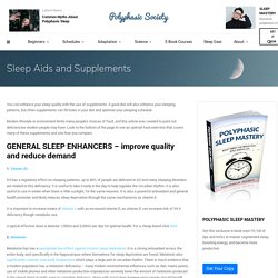 Sleep Aids and Supplements - Polyphasic Society
