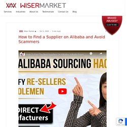 How to Find a Supplier on Alibaba and Avoid Scammers