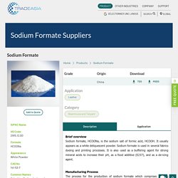 Sodium Formate Suppliers, Exporter