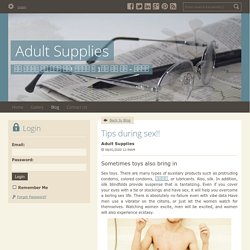 Tips during sex!! - Adult Supplies : powered by Doodlekit