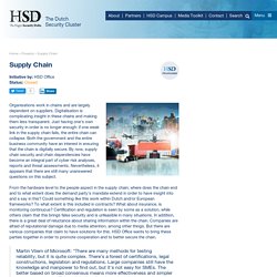 Supply Chain - The Hague Security Delta