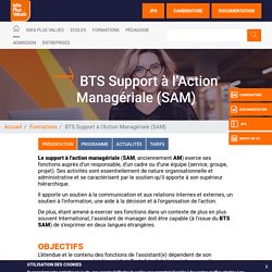 BTS Support à l’Action Managériale (SAM) Paris - Isifa Plus Values