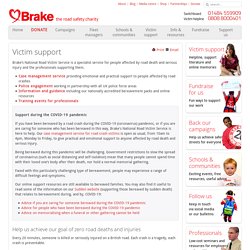 support - Brake the road safety charity
