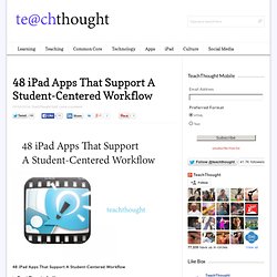 48 iPad Apps That Support A Student-Centered Workflow