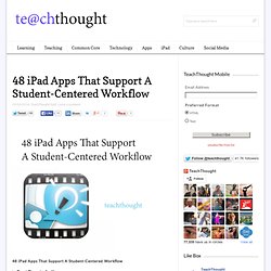 48 iPad Apps That Support A Student-Centered Workflow